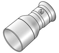 Raccord à sertir réduit en acier inoxydable, Kelit Industrie, modèle 54/28, référence NPI411, manchon à sertir, embout, profil M, acier inoxydable 1.4301, 1 pièce.