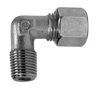 Raccord à visser d'angle R 3/4 A - Diamètre extérieur : 22 mm - PN max. 160 bar - SW1 36 - SW2 27 - Acier galvanisé