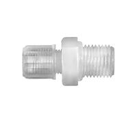 Raccord à visser droit G 1/2 A pour tuyau 9/12 mm, SW 27, pression de travail max. 10 bar (20 °C) / max. 1 bar (170 °C), PFA