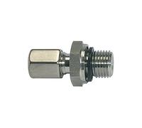 Raccord à visser droit - Joint souple G 3/4 - Diamètre extérieur : 22 mm - PN max. 160 bar - Acier inoxydable 1.4571