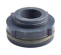 Raccord à visser en PVC avec filetage intérieur pour réservoirs d'eau et aquariums, pour robinet robuste avec joint en silicone de 4 mm pour étangs et irrigation, montage facile grâce à un alésage de
