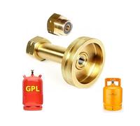 Raccord Adaptateur pour Remplissage de Bouteille Gaz Liquide Camping :: Avec Joint :: GPL Propane Butane 6kg 11kg et 1kg 2kg 3kg 5kg Eurocamping Reservoir W21,8 21,8mm W20 20mm :: Long, Pratique!