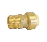 Raccord adaptatif à emboîter en laiton Somatherm 12mm x 12/17 - 3/8"