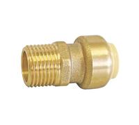 SOMATHERM FOR YOU, Raccord laiton à clipser pour tubes cuivre, PER ou multicouche Ø16 mm - Mâle 15/21, montage rapide et fiable, sans outil, pour plomberie et chauffage