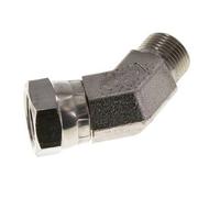 Raccord angulaire 45deg G3/8'' Femelle x Mâle Acier inoxydable haute pression Cône 60° 325bar (4566.25psi) Hydraulique