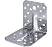 Raccord angulaire pour charges lourdes Alberts avec moulure | Acier inoxydable | 105 x 105 x 90 mm | Set de 25 pièces