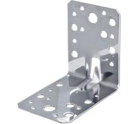 Raccord angulaire pour charges lourdes Alberts avec moulure | Acier inoxydable | 90 x 90 x 65 mm | Set de 3 pièces