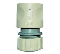 Raccord Automatique Aquastop Plastique pour Tuyau Ø15