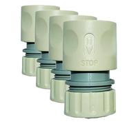 Raccord Automatique Aquastop Plastique pour Tuyau Ø15 (Lot de 4)