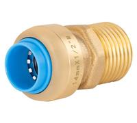 Raccord automatique universel Ø14 mâle 15x21 (1/2) TOUT PUSH