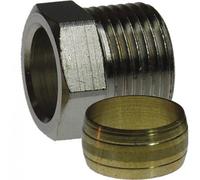 Danfoss Raccord 013 G4114 – bague laiton mâle Ø cuivre 14 mm Ø robinet 15/21