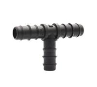 Raccord Barbillon Tuyau PE 16-25mm Té Coude Bouchon | 4Pcs 8Pcs Raccord Barbillon Tuyau PE 16 20 25mm Té Coude Bouchon Réparation Irrigation(Tee,20mm x 4pcs)