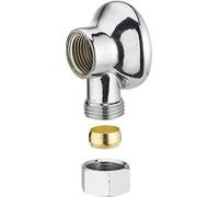 Raccord Bicone Chromé (a Visser) pour Tube Cuivre Coude Applique Murale Ø14 - Femelle 15x21 (1/2) NOYON & THIEBAULT