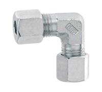 Raccord bicône coudé pour tuyau 8 mm