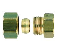 Raccord bicône droit laiton F 3/8" Ø 14 mm Thermador
