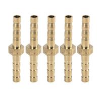 Raccord cannelé de tuyau SOURCING MAP Droit 4mm Raccord Cannelé Laiton Connecteur Adaptateur Tuyau Rallonge Air Eau Huile 5pcs