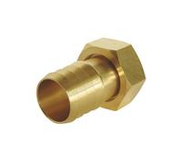 SOMATHERM FOR YOU, Raccord cannelé droit 3/4" avec écrou tournant pour tuyau d'arrosage Ø intérieur 19mm - Corps en laiton durable, facile à connecter, idéal pour l'étanchéité