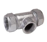Raccord compression fonte té taraudé T 17.2x17.2xF3/8"- GEBO - 01.150.04.00