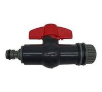 Raccord, connecteur de tuyau pour récupérateur d'eau de pluie - Linxor Noir G