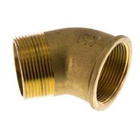 Raccord coudé 45° Rp 1 1/2'' x R 1 1/2'' F/M en laiton 16 Bar