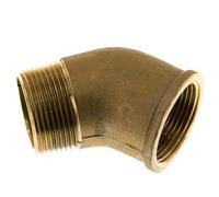 Raccord coudé 45° Rp 1 1/4'' x R 1 1/4'' F/M laiton 16 Bar