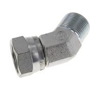 Raccord coudé 45deg G3/4'' Femelle x Mâle Acier Haute Pression Cône 60° 175bar (2458.75psi) Hydraulique