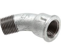 Raccord coudé 45deg R3'' Mâle x Rp3'' Femelle Fonte 25bar (351.25psi)