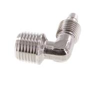 Raccord coude 6x4 & R1/4'' en acier inoxydable 1.4404 avec filetage mâle