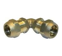 Raccord coudé 90° à compression laiton D.12 pour tube en per G