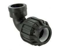 Raccord coudé 90° à compression plastique F 20 x 27 pour tube en per - Raccord - Coude - Femelle - PER