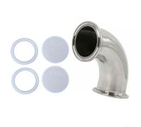 Raccord Coude 90° Acier Inoxydable 2" Pour Tuyauterie | Acier 304, angle 90°, étanchéité parfaite, compatible pour tri-clamp 2", usage alimentaire