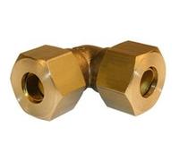 Raccord coudé 90° biconique laiton D.14 pour tube en cuivre Cuivre G