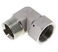 Raccord coudé 90° en acier zingué G 2'' M/F 75 Bar - Hydraulique