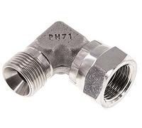 Raccord coudé 90° G 2'' M/F en acier inoxydable 75 Bar - Hydraulique