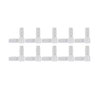 Raccord Coudé 90° PE 6mm Lot de 10 pour Tube Pompe et Silicone | Raccords de plomberie cannelés, connexion étanche et sans glissement pour laboratoire, agroalimentaire et aquarium