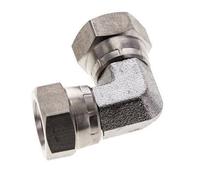 Raccord coudé 90deg G1/4'' femelle Acier inoxydable haute pression Cône 60° 575bar (8078.75psi) Hydraulique