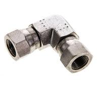 Raccord coudé 90deg G1/8'' femelle Acier inoxydable haute pression Cône 60° 575bar (8078.75psi) Hydraulique