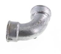 Raccord coudé 90deg Rp2'' Femelle Court Fonte 25bar (351.25psi)