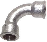 Raccord coudé 90deg Rp4'' Femelle Long Fonte 25bar (351.25psi)