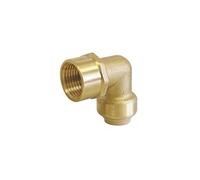 Raccord coudé à 90° adaptatif à emboîter en laiton Somatherm 14mm x 15/21 - 1/2"