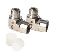 Raccord coudé à 90 degrés 3/8 NPT en acier inoxydable 304 mâle vers femelle pour systèmes hydrauliques et pneumatiques industriels