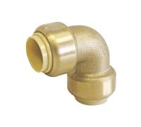 Raccord coudé à 90° égal à emboîter en laiton Somatherm 16mm
