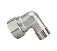 Raccord Coudé À 90° En Acier Inoxydable 304, Coude Réducteur Fileté Femelle Vers Mâle De 3/4" À 1/2", Connecteur À Joint Droit, 1 Pièce(3/4" to 1/2")
