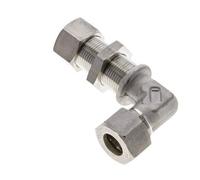 Raccord coudé à compression en acier inoxydable 15L Bulkhead 315 bar ISO 8434-1