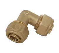 Raccord coudé égal à compression Fixoconnect laiton 12mm x 12mm