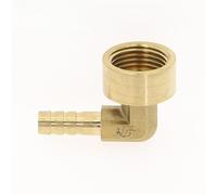 Raccord coudé en laiton à embout cannelé 8~16 mm x filetage femelle 1/4", 3/8", 1/2", adaptateur de connecteur, 1/4"