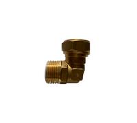 Raccord coudé en laiton pour radiateur "MT" 3/4" x 22