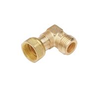 Raccord coudé gaz - Rousseau - Mâle-femelle - Filetage 15x21 - Compatible butane et propane - Installation gaz