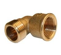 Raccord coudé laiton à visser laiton F 26 x 34 pour tube en cuivre Cuivre G