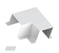Raccord coudé plat en métal, ensemble de lignes décoratives, pièces de couverture, accessoires pour climatiseurs centraux, systèmes de pompes à pour petits logements sans conduits